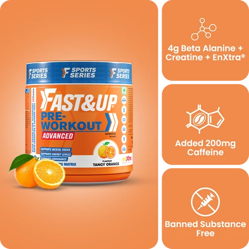 Pre Workout - Orange Flavour - 30 Servings