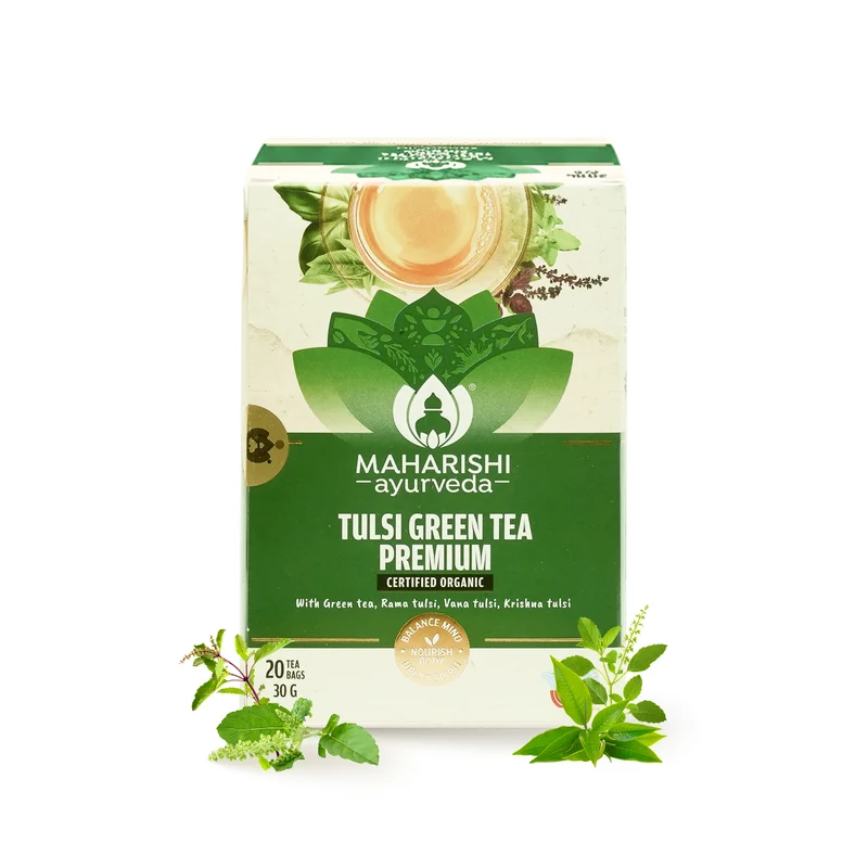 Tulsi Green Tea Premium | Organic Ayurvedic Blend