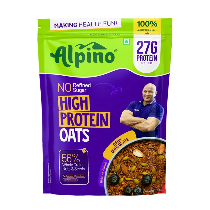 Alpino High Protein Oats Dark Chocolate 400gm